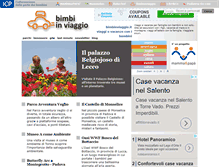 Tablet Screenshot of bimbinviaggio.it
